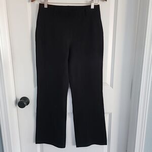 Quince Ultra Stretch Ponte Bootcut Pants Womens Size M Black Office Career NWT